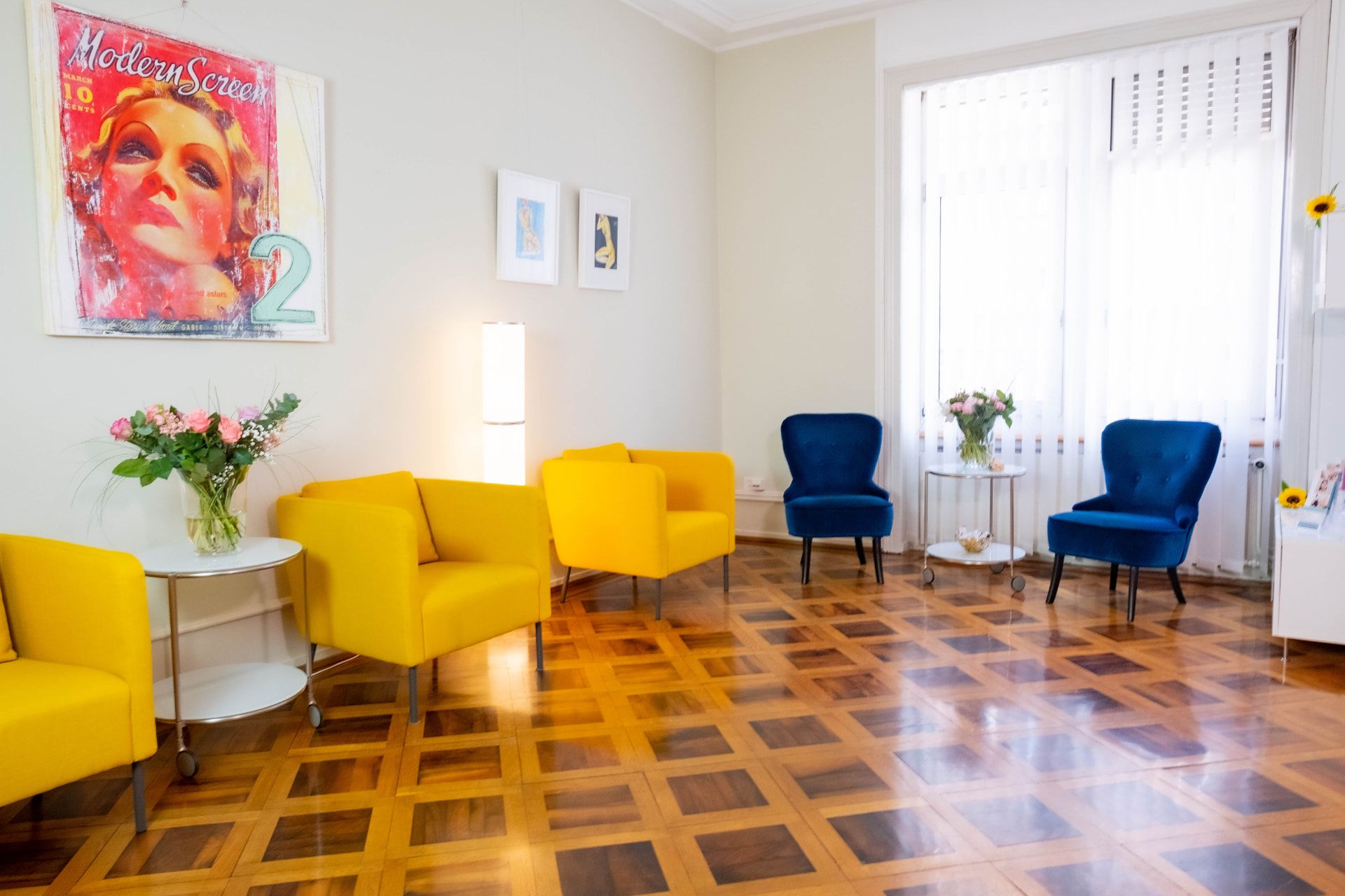 Wartezimmer der Praxis an der Spalenvorstadt 3 in Basel